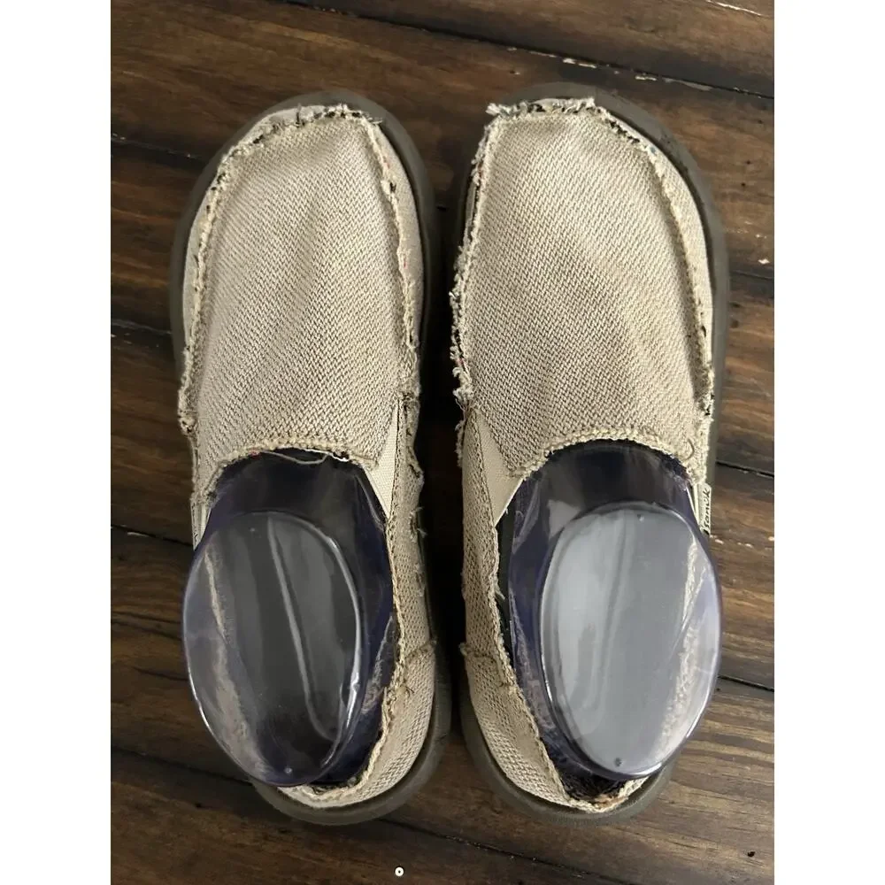 SANUK HEMP Casual Slip-On Shoes Loafers Sidewalk Surfers SMF1010 Men's Size 8